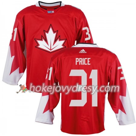 Pánské Hokejový Dres Kanada Carey Price 31 Světový pohár v ledním hokeji 2016 Červená